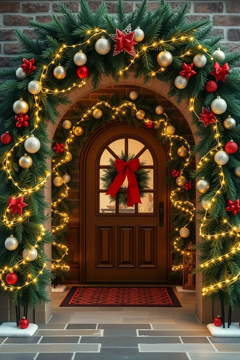 1. Enchanting Evergreen Archway