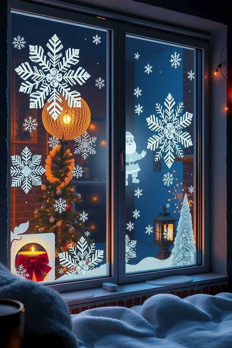 1. Frosty Window Paintings