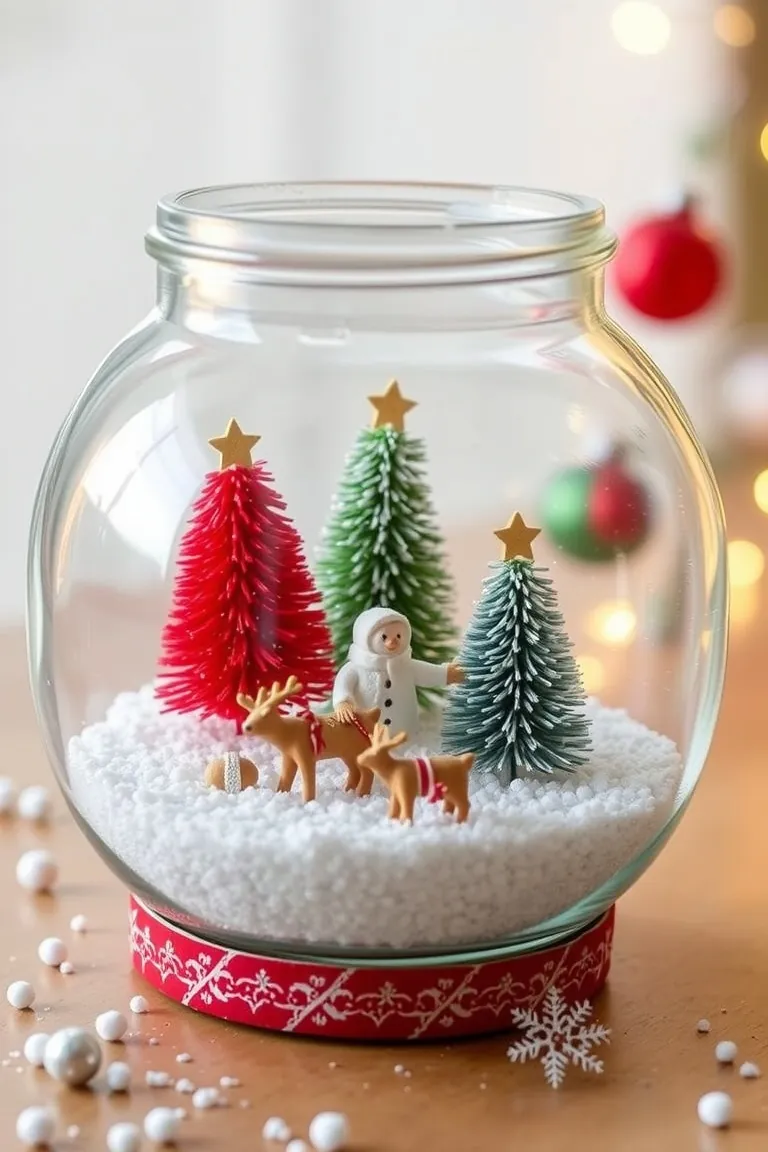 1. Enchanting DIY Snow Globes