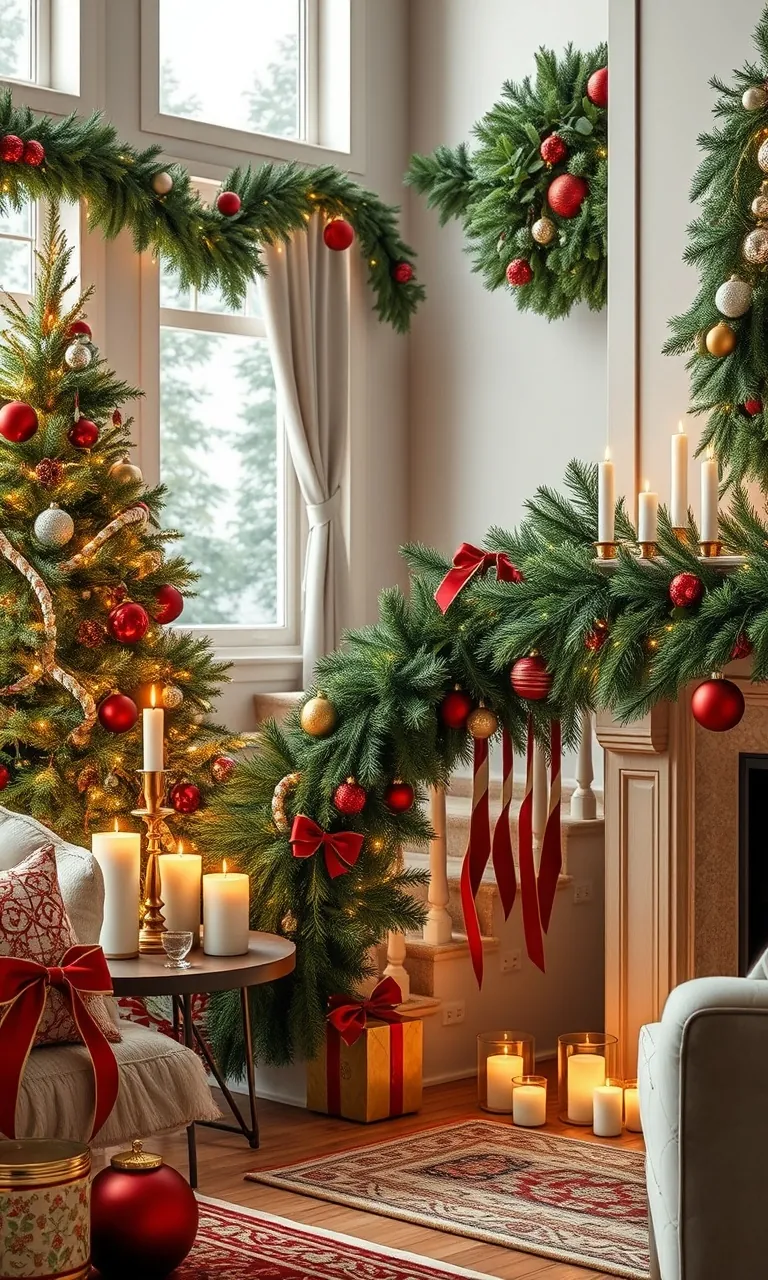 1. Twinkling Evergreen Elegance