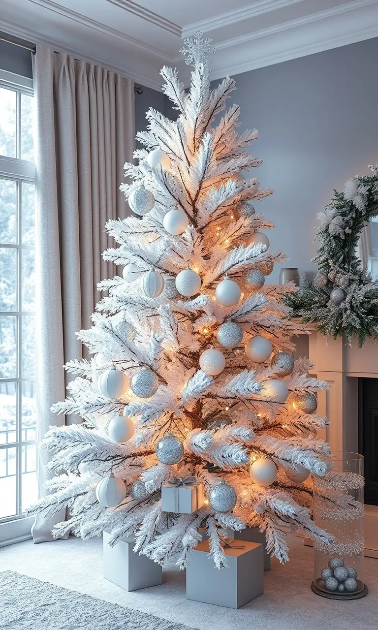 1. Snowy Tree Glam