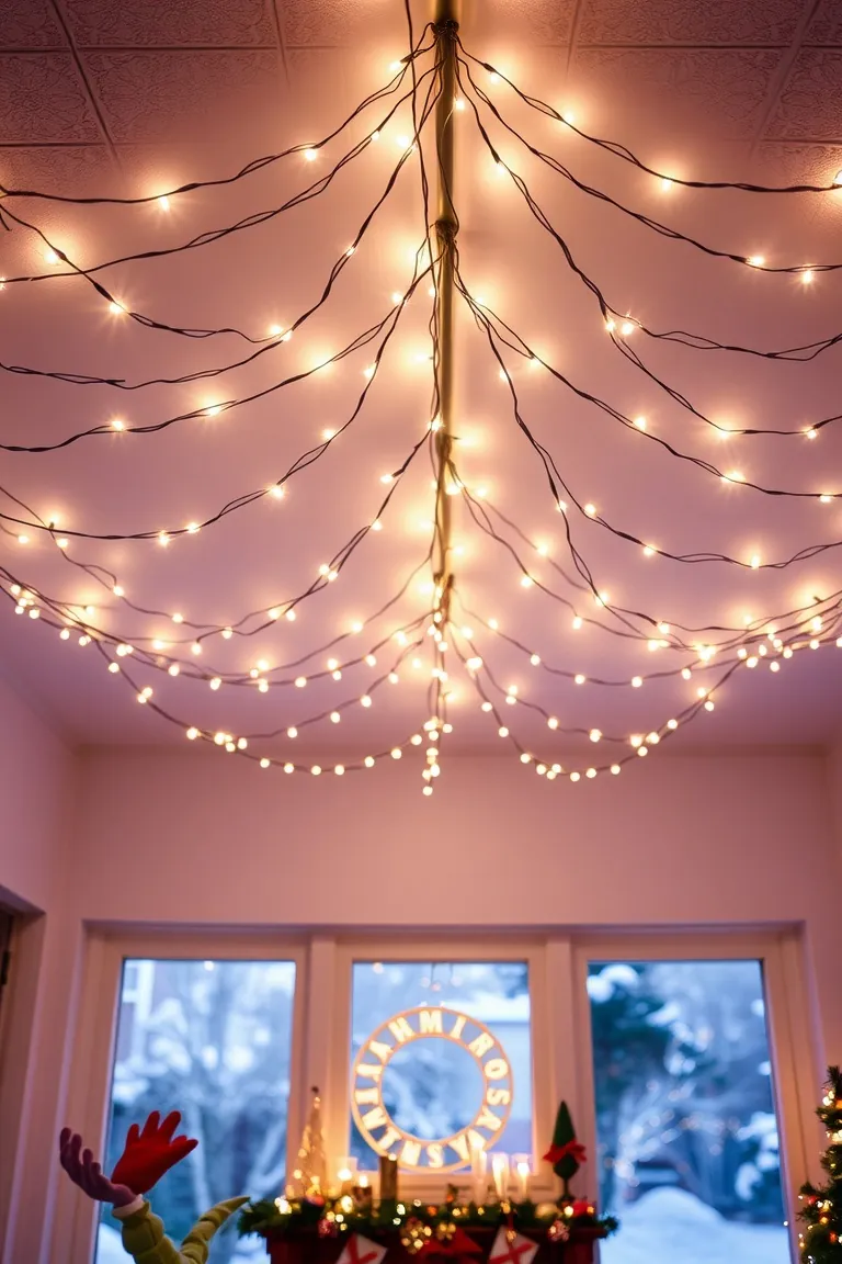 1. Twinkling Light Canopy