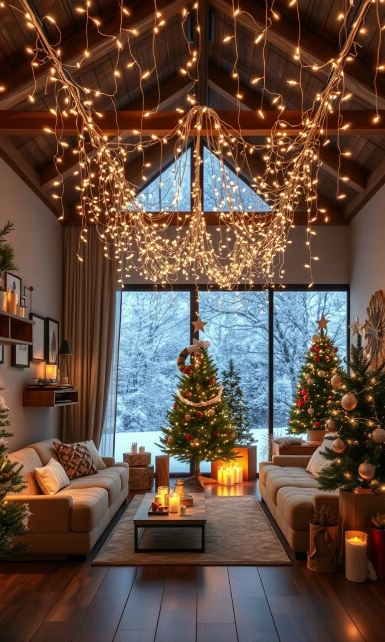 1. Twinkling Fairy Light Canopy