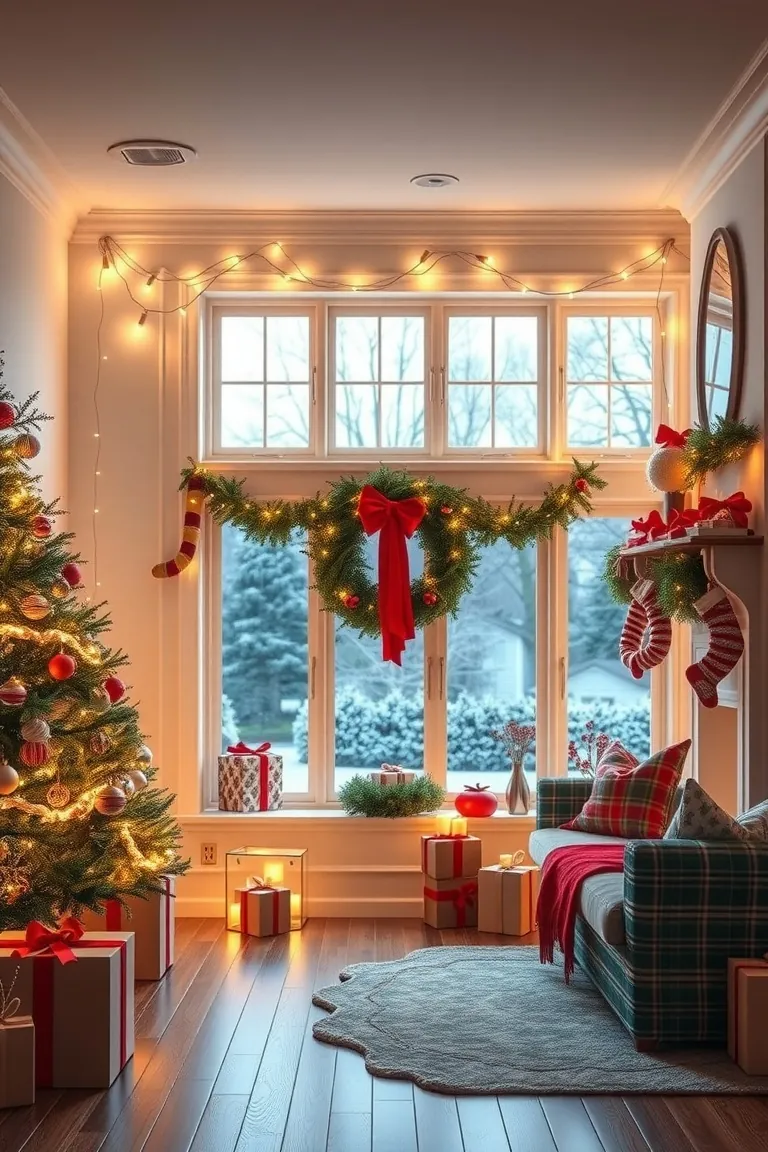 1. Enchanted Evergreen Entryway