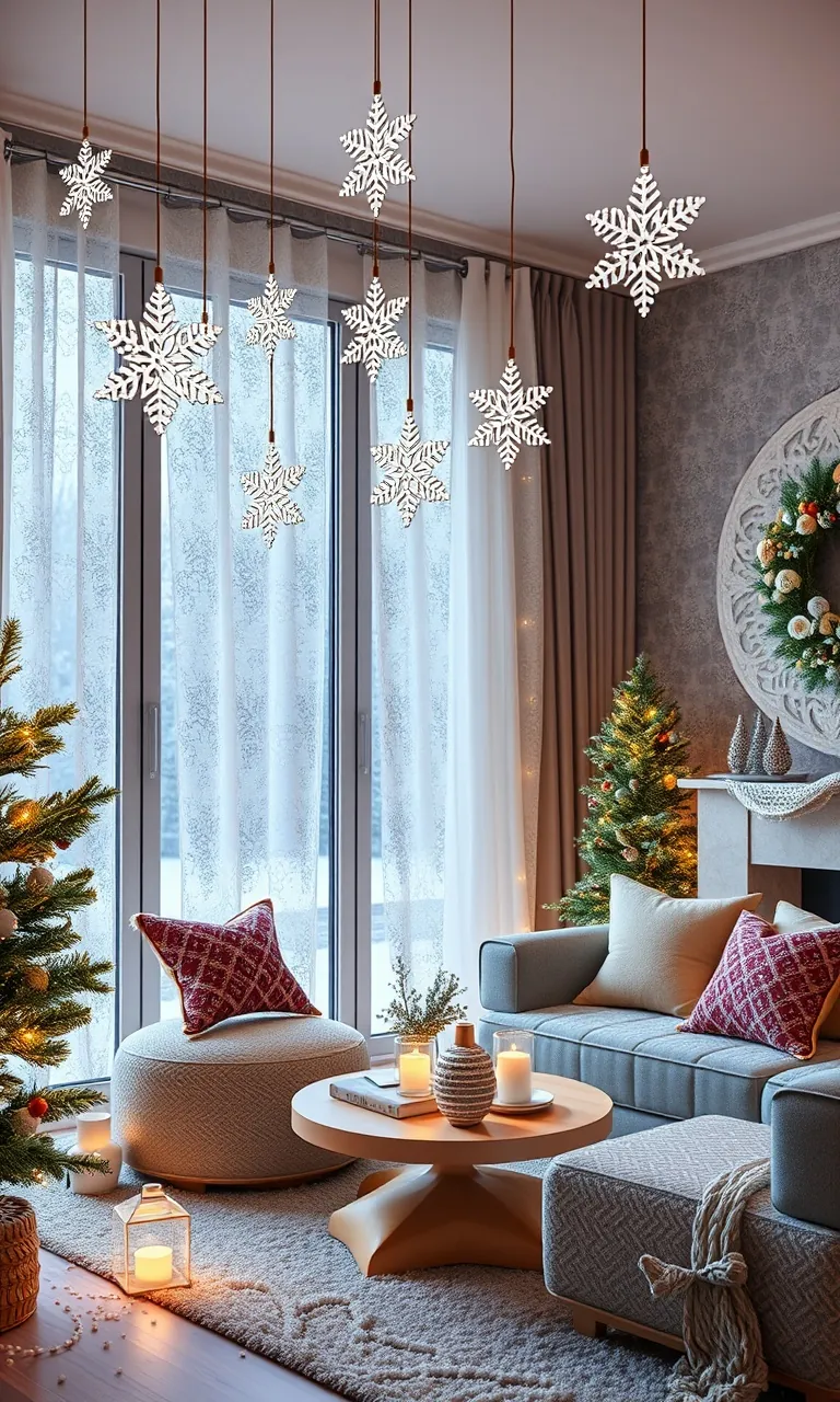 1. Sparkling Snowflake Wonderland