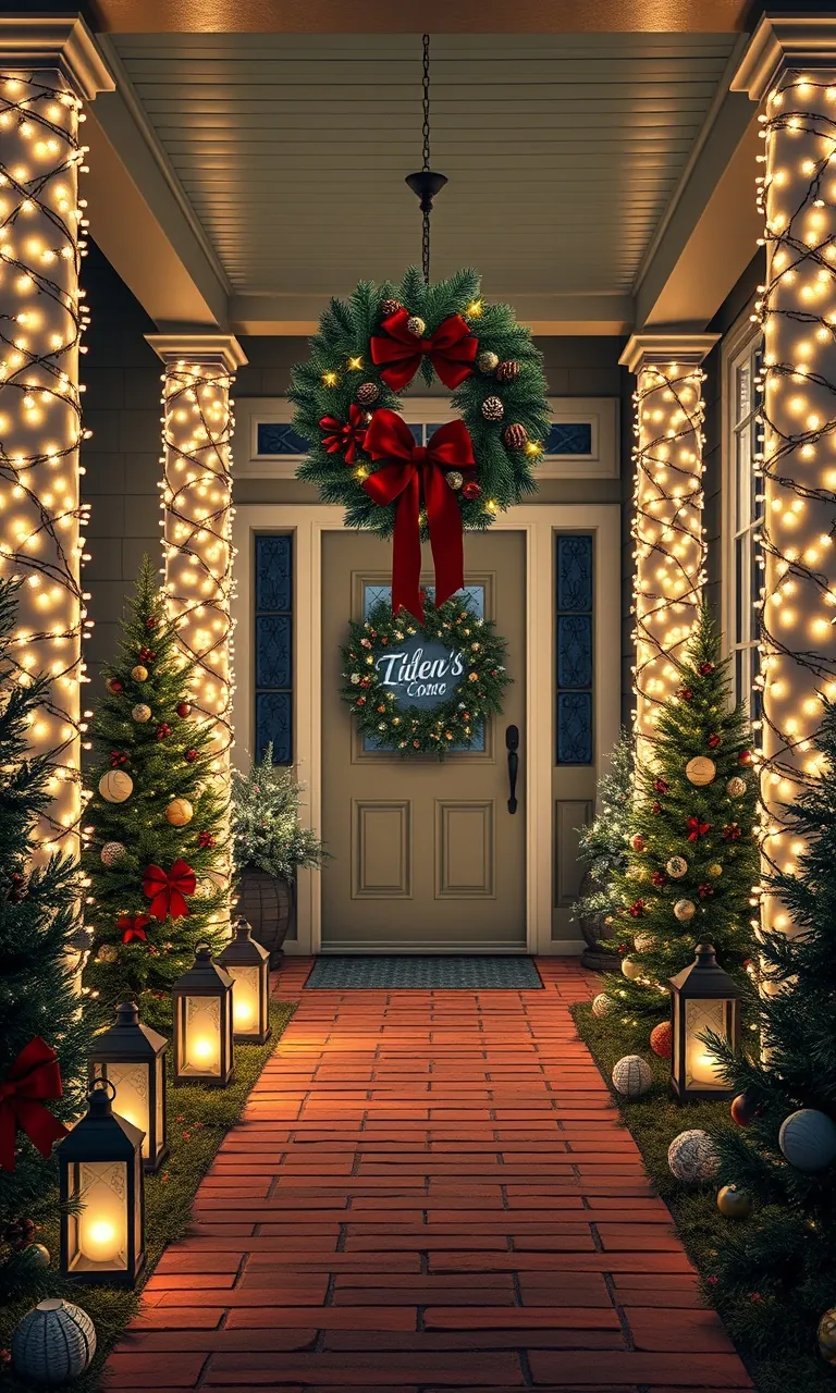 1. Twinkling Wonderland Entryway