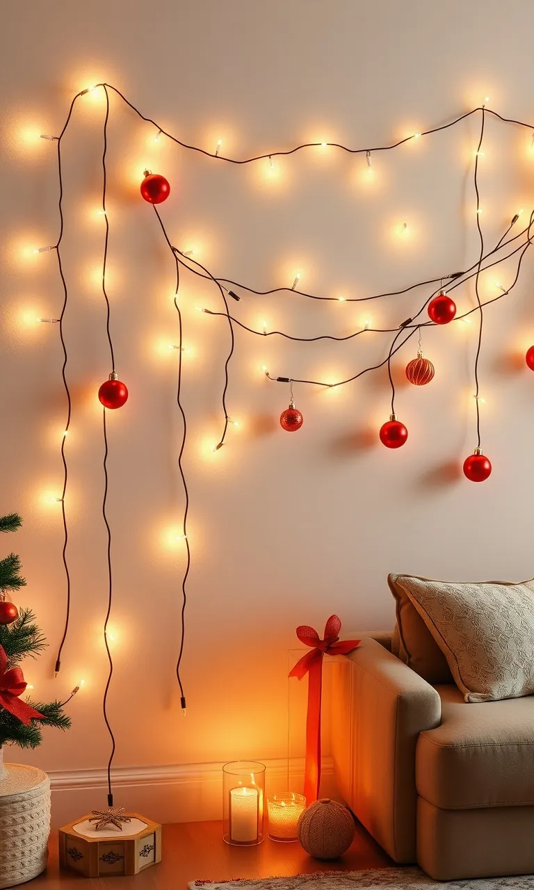 2. Whimsical Wall of Lights