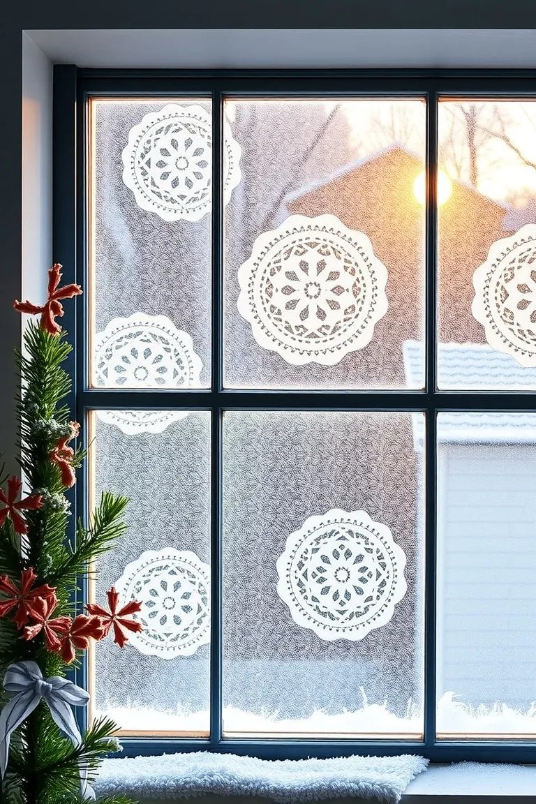 3. Faux Frosted Windowpanes