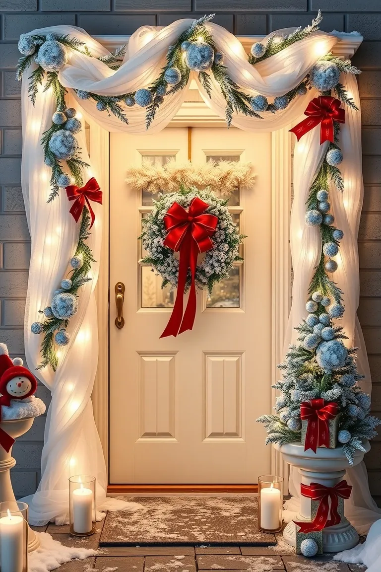 3. Icy Entrance Extravaganza