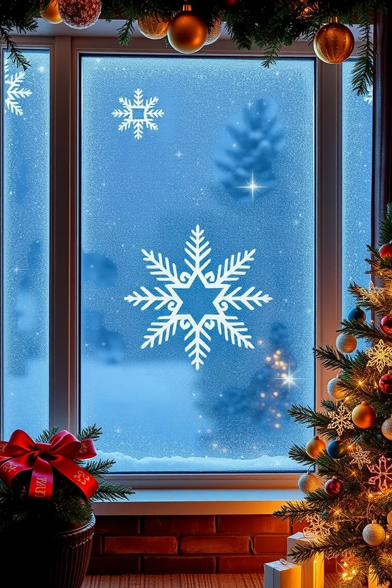 2. Frosty Window Wonderland