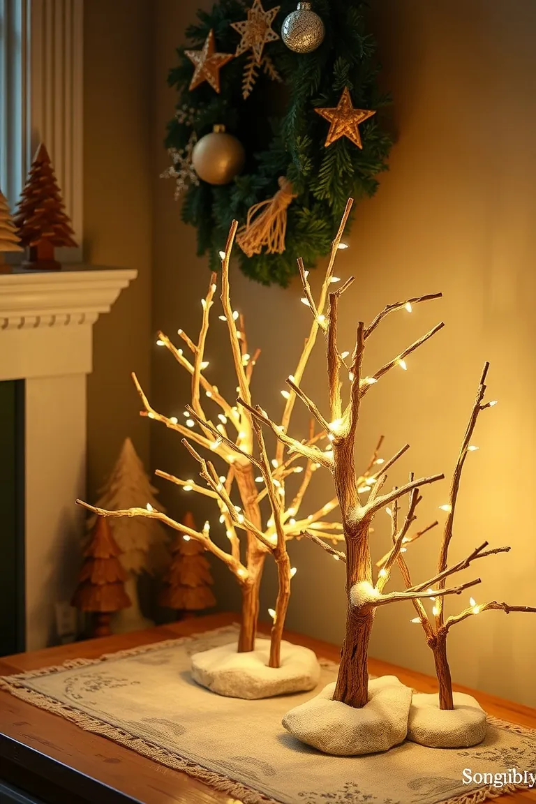 3. LED Light Winter Trees