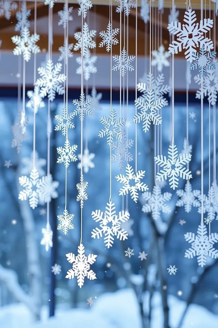 2. A Forest of Hanging Snowflakes