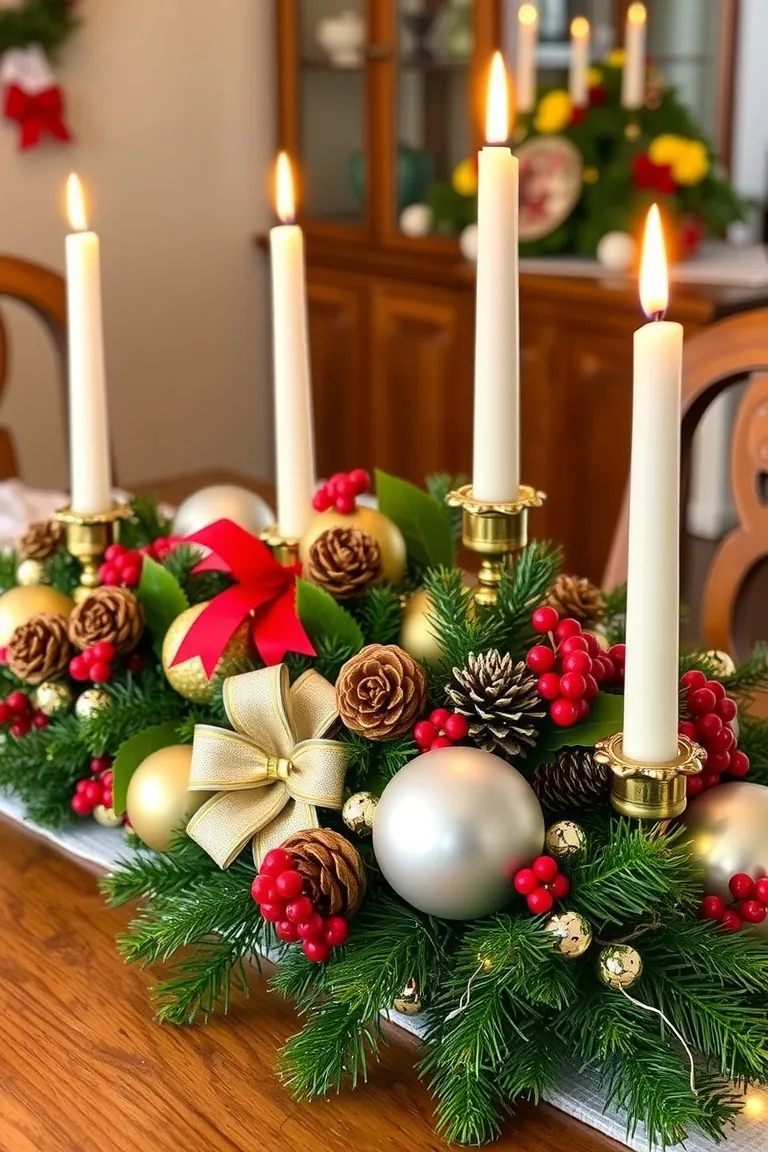 3. Spice Up Your Table With a Holiday Centerpiece