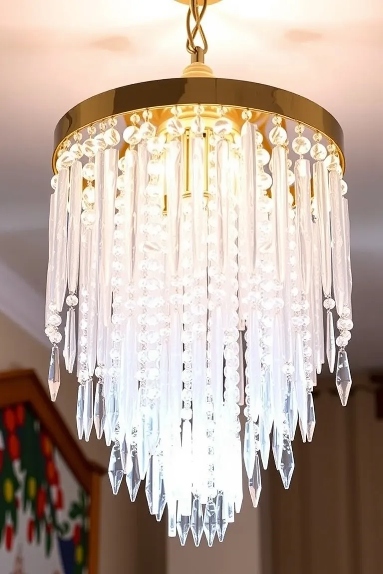 3. Ice Crystal Chandelier