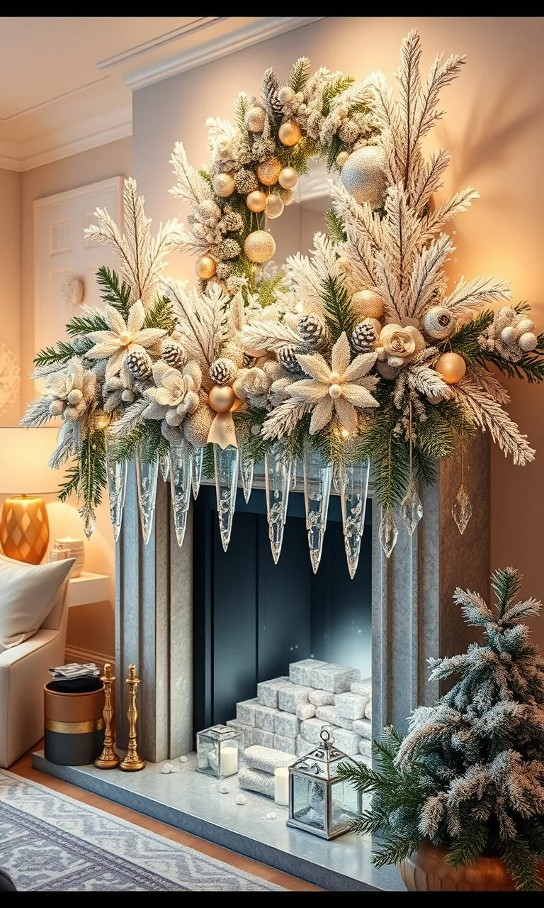 3. Frosted Glamour Display
