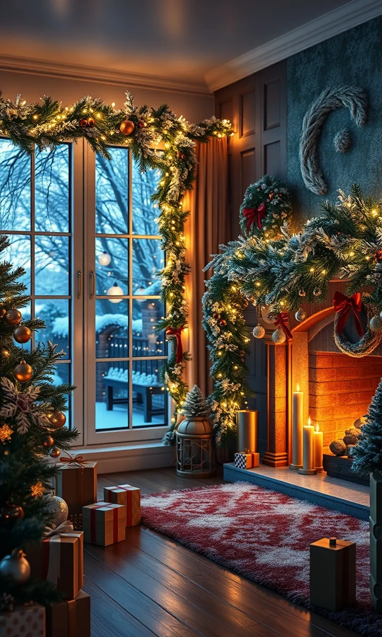 2. Sparkling Snowy Garlands Galore