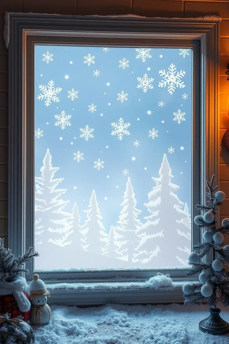 3. Snowy Silhouette Spectacle
