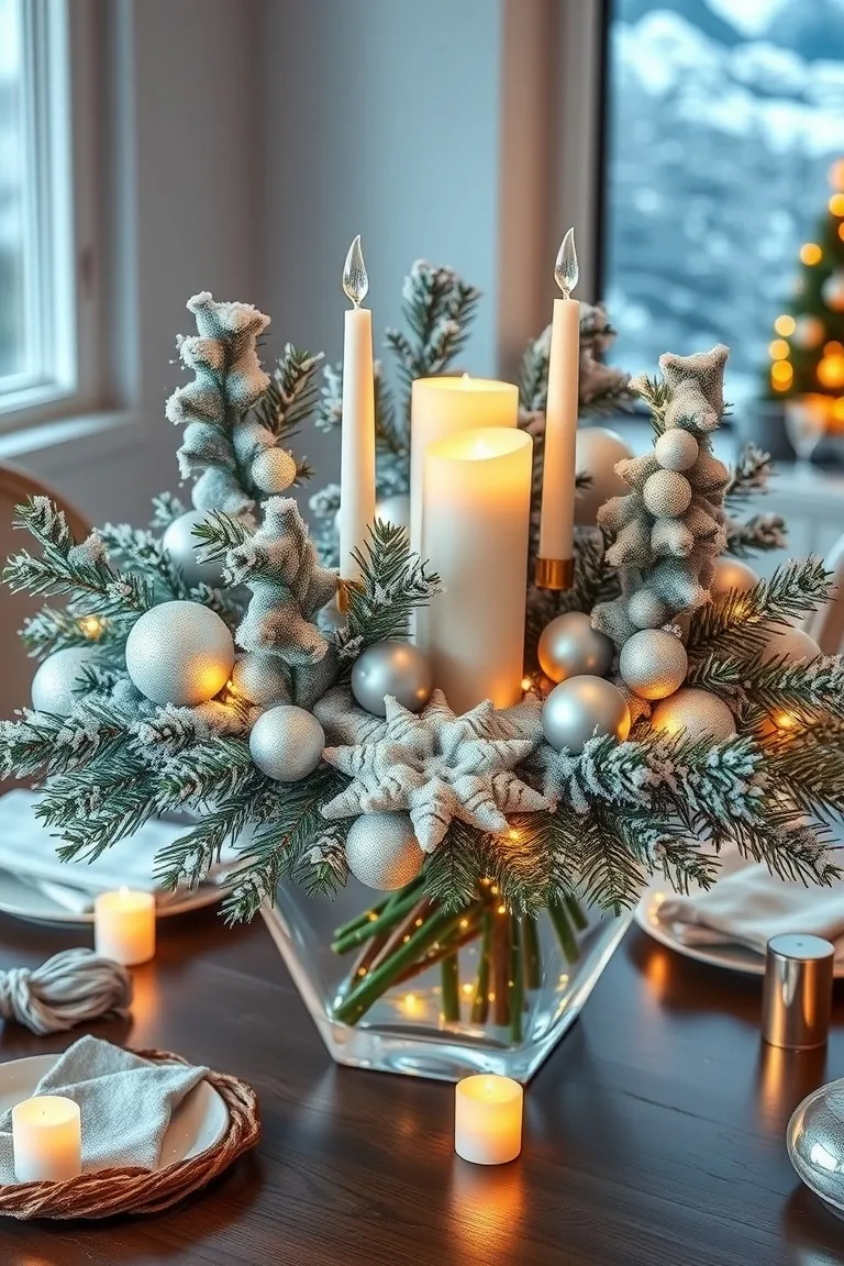 2. Winter Wonderland Centerpiece Spectacle