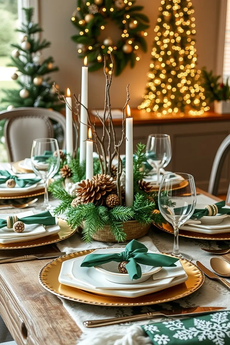 2. Enchanting Forest Tablescape