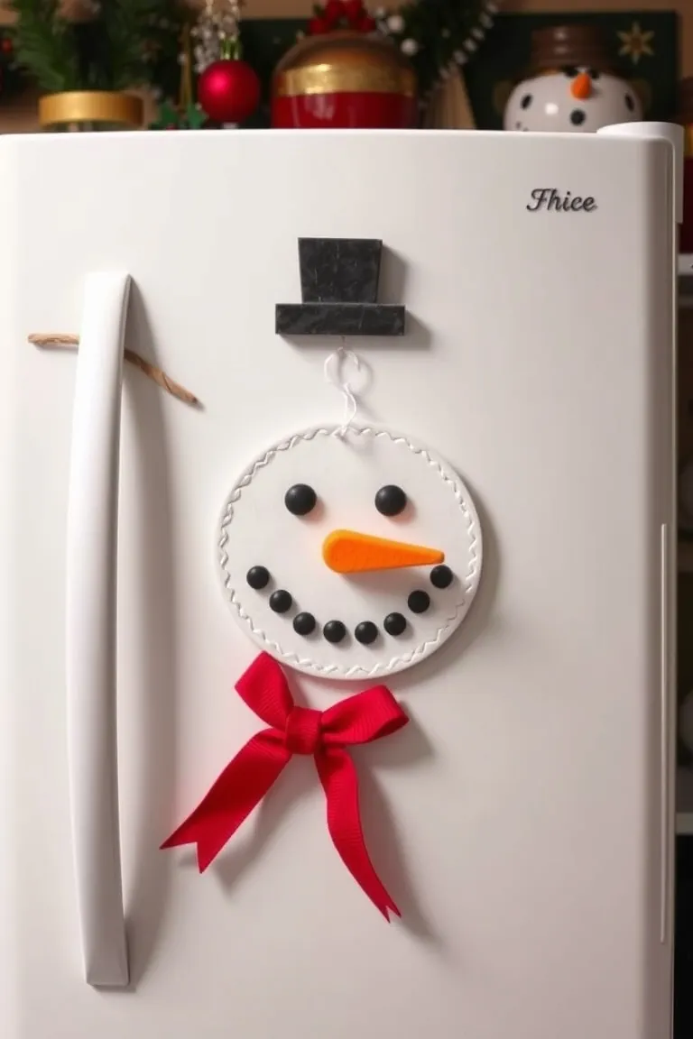 3. DIY Snowman Fridge Magnet