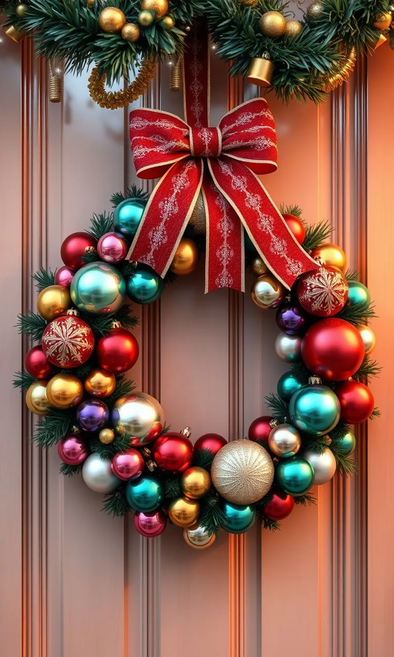 2. Whimsical Ornament Wreath