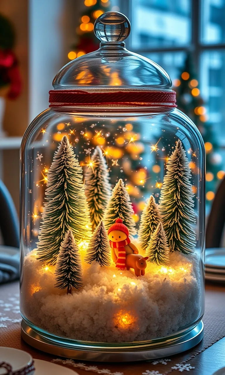 2. Surprise Snow Globe Centerpiece
