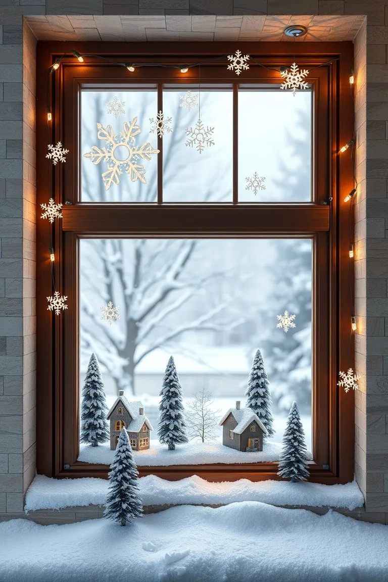 3. Snowy Wonderland Window Display