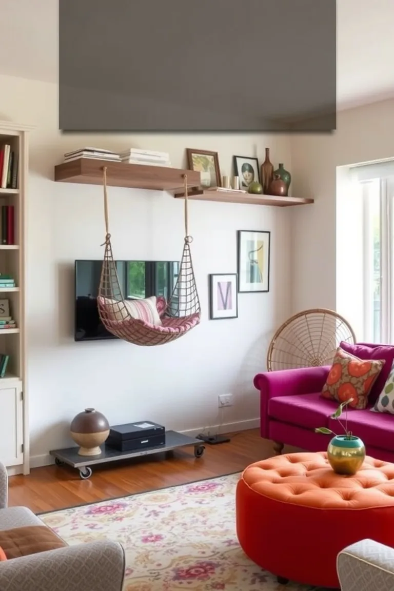 2. Fascinate with Floating Furniture