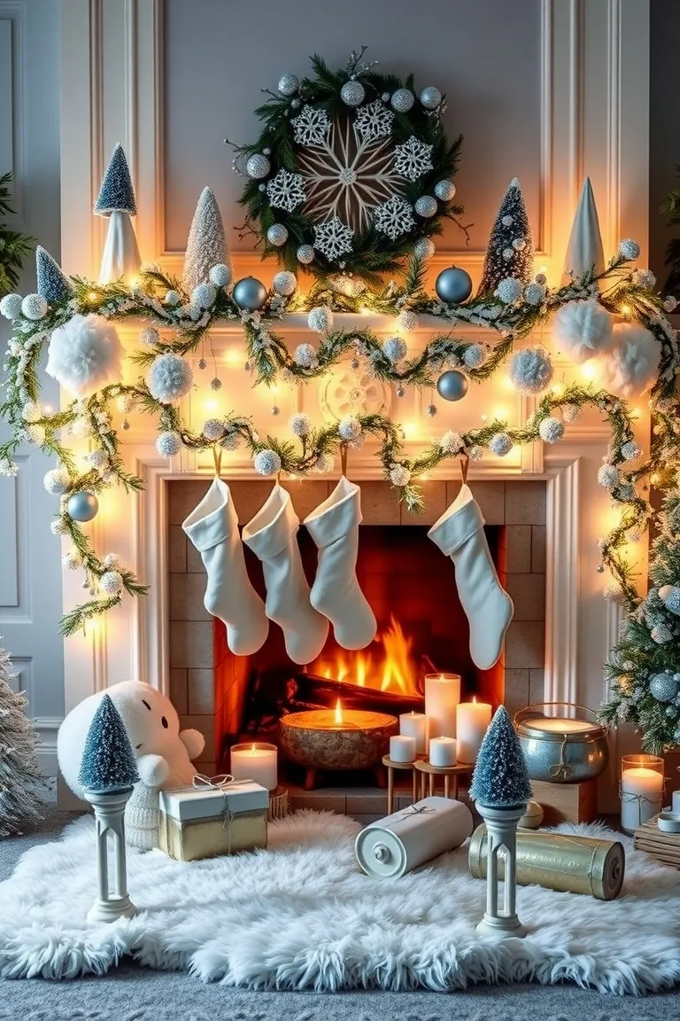 2. Frosty Fireplace Fantasia