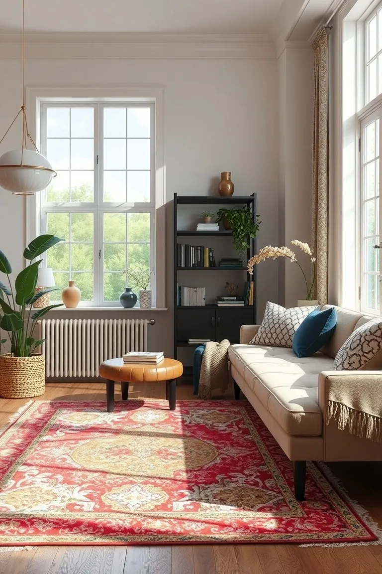 2. The Art of Layering with Rugs