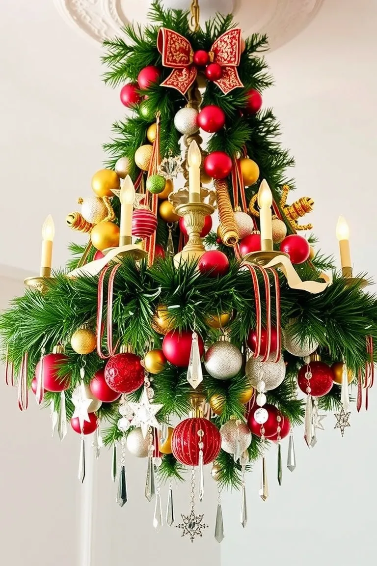3. Christmas Chandelier Extravaganza