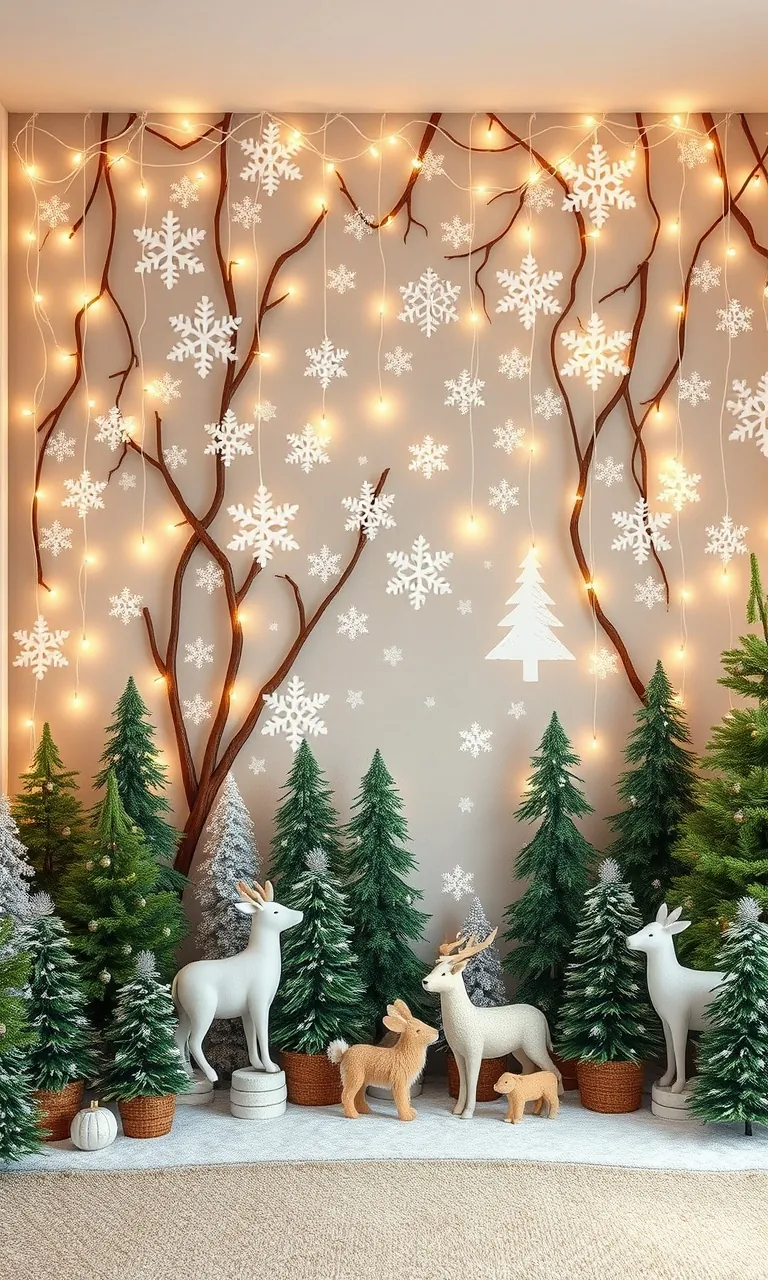 3. Whimsical Winter Wonderland Walls