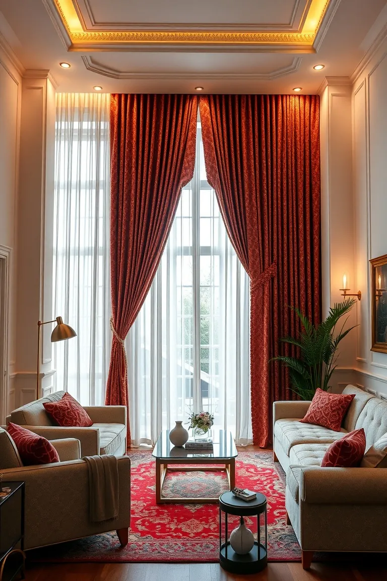 4. Dazzling Drapes Delight