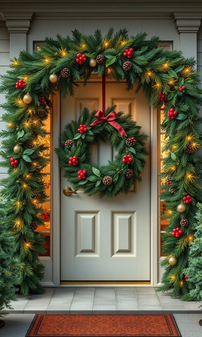 3. Enchanting Evergreen Entrances