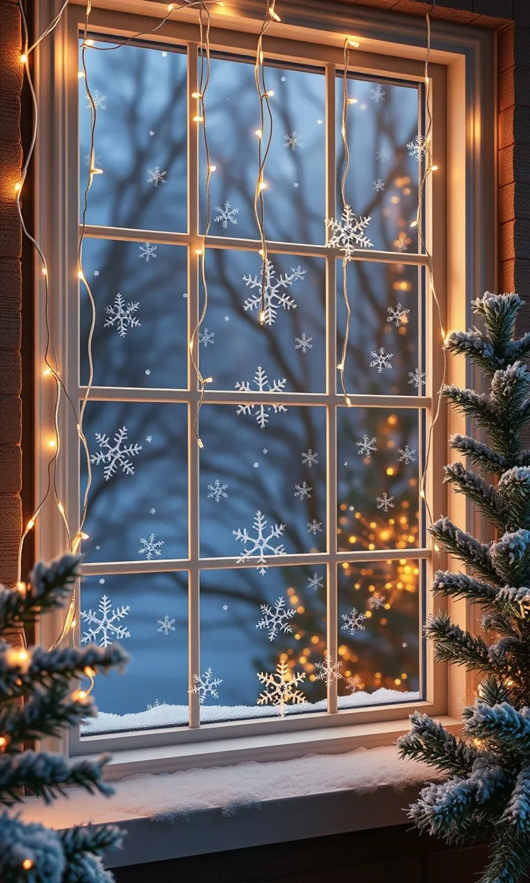 3. Twinkling Winter Wonderland Windows
