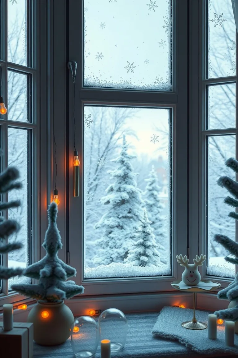 4. Snowy Scene Window Magic