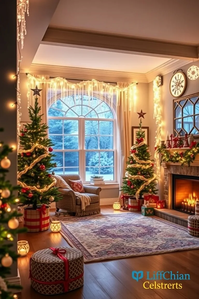 2. Illuminate with Indoor Icicle Lights