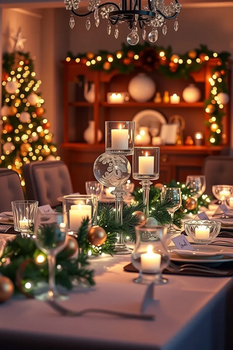 4. Glowing Wonderland Tablescape