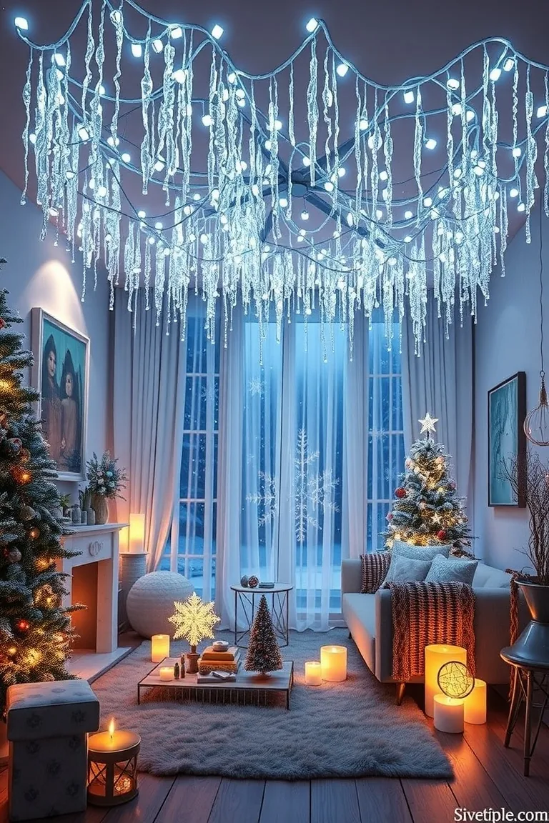 3. Frosted Fairy Light Glimmers