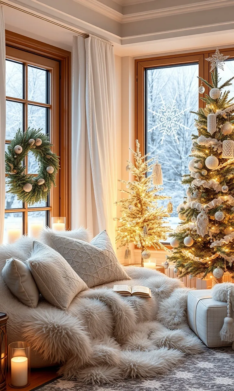 2. Snowy Lantern Glow
