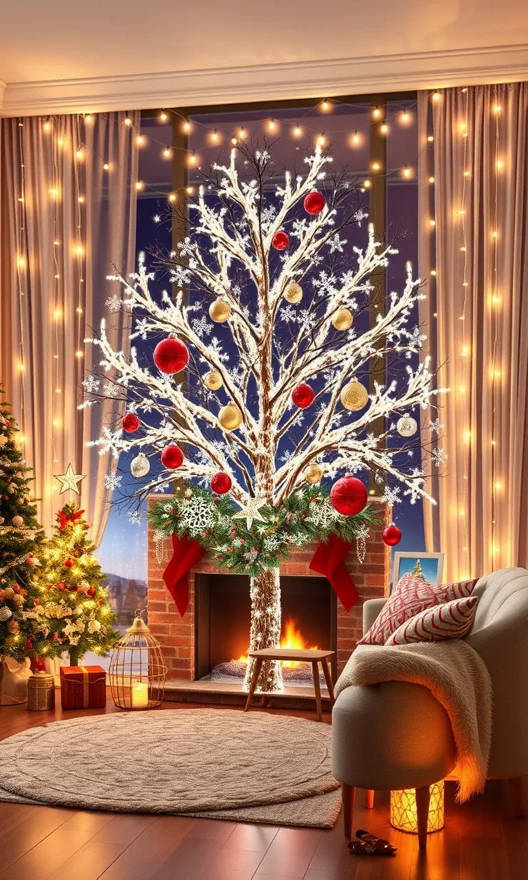 2. Twinkling Tree Tapestry