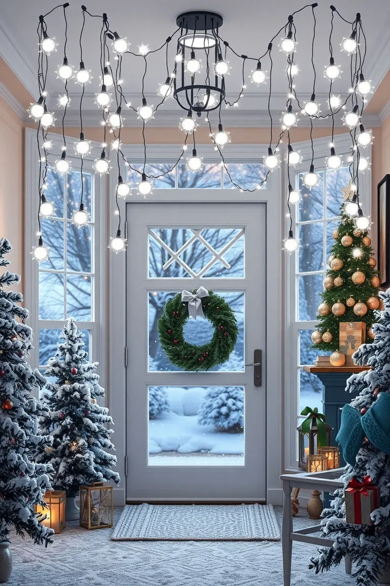2. Enchanting Snowfall Lights