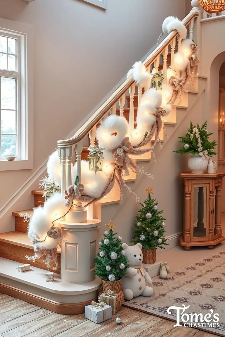 4. Snowy Staircase Magic