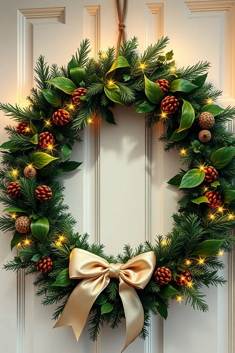 4. Evergreen Elegance Wreath