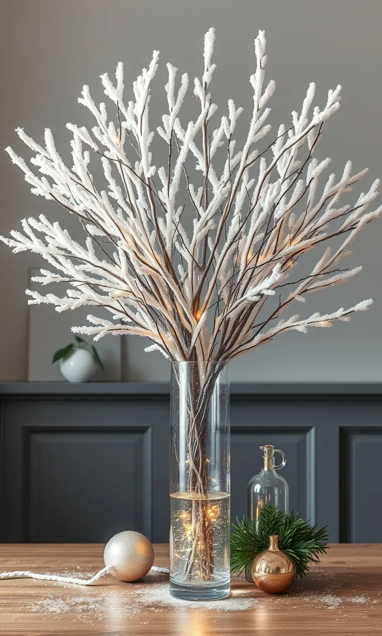 3. Frosted Branches Elegance