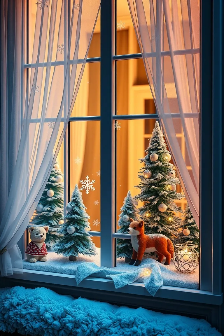 3. Winter Wonderland Window Displays