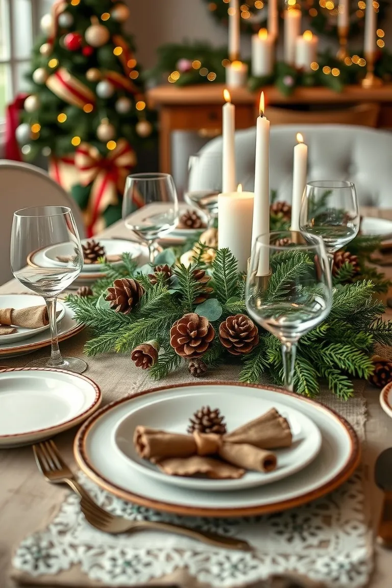 3. Rustic Wonderland Tablescape