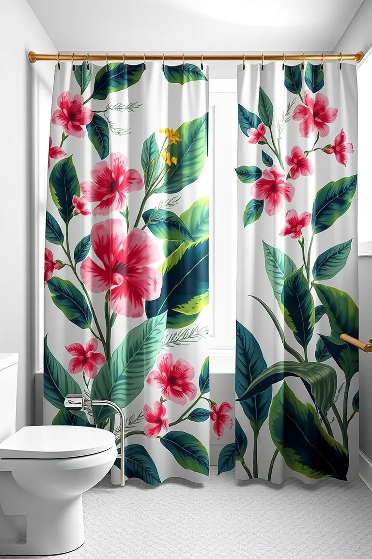 4. Out-of-the-Box Shower Curtain Magic