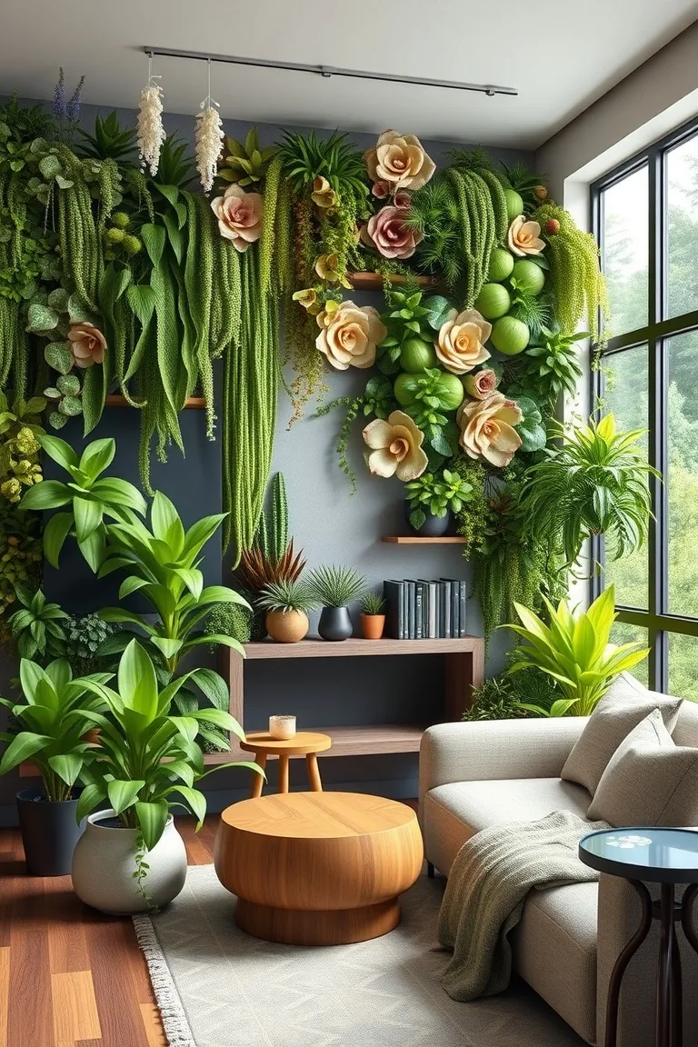 2. Vertical Garden Oasis