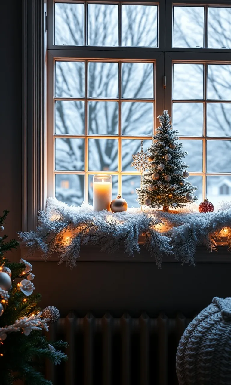 5. Snowy Windowsill Magic